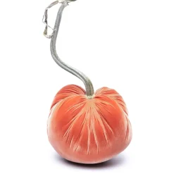 Salmon Silk Velvet Pumpkin