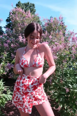 Sam Top in Red Floral