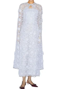 Samantha Cape Dusty Blue Lace