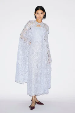 Samantha Cape Dusty Blue Lace