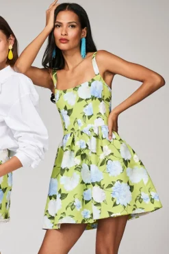 Samira Dress in Citrine Peonies