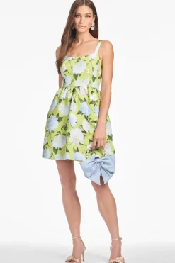 Samira Dress in Citrine Peonies