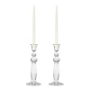 Sancia Extra Tall Taper Candleholders in Gold Rim in, Set of 2