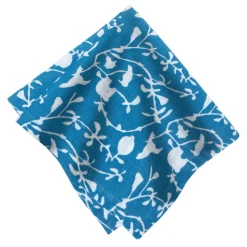 Sanctuary Printed Napkins in Blue, Set of 4