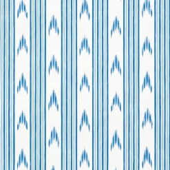 Santa Barbara Ikat Wallpaper in Indigo