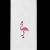 Santa Hat Flamingo Hand Towel