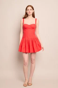Santiago Mini Dress in Red