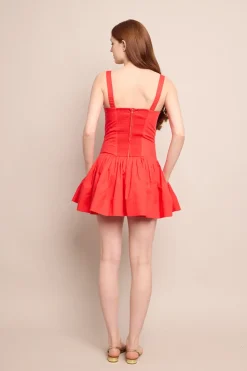 Santiago Mini Dress in Red