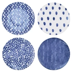 Santorini Assorted Dinner Plates, Set of 4