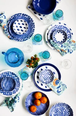 Santorini Assorted Dinner Plates, Set of 4