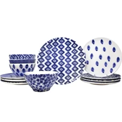 Santorini Assorted 12-Piece Place Setting