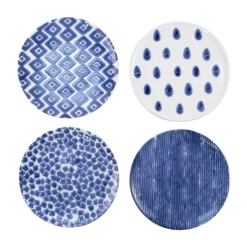 Santorini Assorted Salad Plates, Set of 4