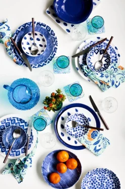 Santorini Assorted Salad Plates, Set of 4