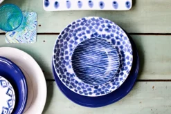 Santorini Flower Dinner Plate