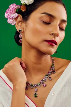 Sanya Multicolor Gemstones Necklace