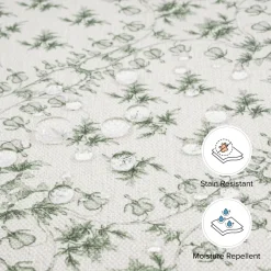 Sarah Flint x Namesake Crawford Swivel Glider in Eco-Performance Fabric | Water Repellent & Stain Resistant in Green Lattice Performance Eco-Weave