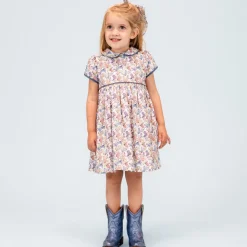Sarita Girl Dress in Boots Print