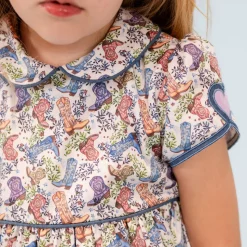 Sarita Girl Dress in Boots Print