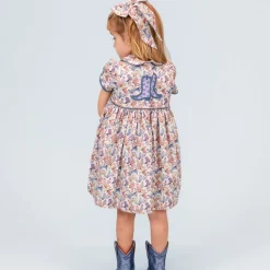 Sarita Girl Dress in Boots Print