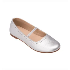 Sasha Ballerina Flat Silver
