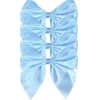 Satin Bow Napkin Ties in Blue, Set of 4