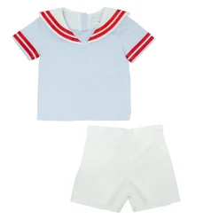 Saylor Shorts Set in Red Ribbon