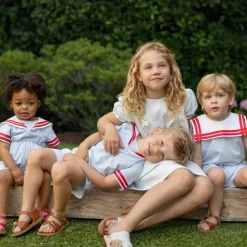 Saylor Shorts Set in Red Ribbon