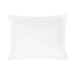 Scallop Baby Pillowcase in Sky