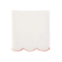 Scallop Crib Skirt in Blush