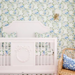 Scallop Crib Skirt in Garden Green