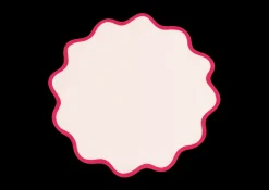 Scallop Edge Circle Placemat, Set of 4