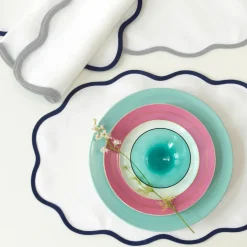 Scallop Edge Oval Placemat, Set of 4