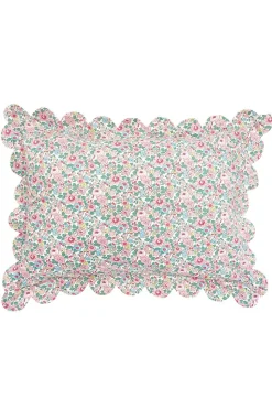 Scallop Edge Pillowcase Made With Liberty Fabric in Betsy Candy Floss