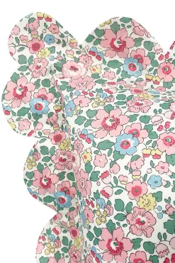Scallop Edge Pillowcase Made With Liberty Fabric in Betsy Candy Floss