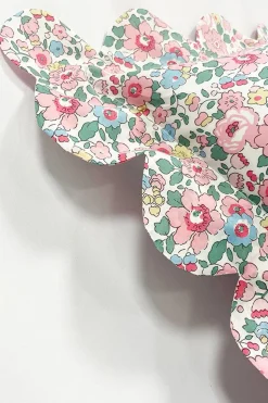 Scallop Edge Pillowcase Made With Liberty Fabric in Betsy Candy Floss