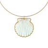 Scallop Shell Pendant with Neck Wire