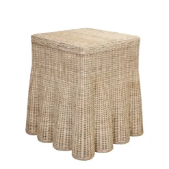 Scallop Square Side Table