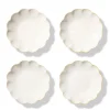 Scalloped Appetizer Plates, Set of 4