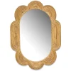 Scalloped Bamboo Mirror