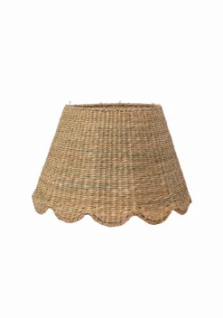 Scalloped Lampshade in Seagrass