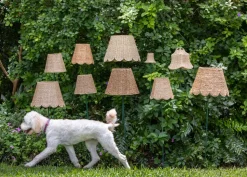 Scalloped Lampshade in Water Hyacinth