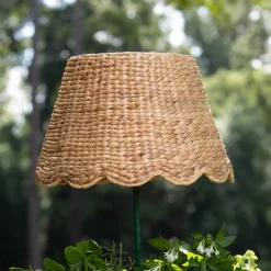 Scalloped Lampshade in Water Hyacinth