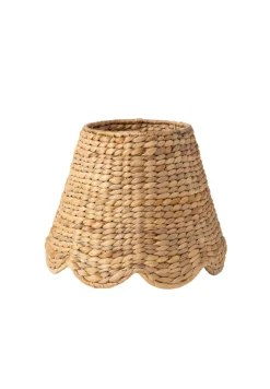 Scalloped Lampshade in Water Hyacinth