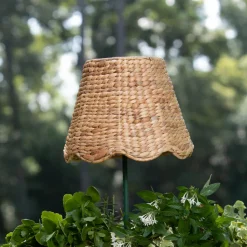 Scalloped Lampshade in Water Hyacinth