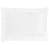 Scalloped Starlight Toddler Pillow in White