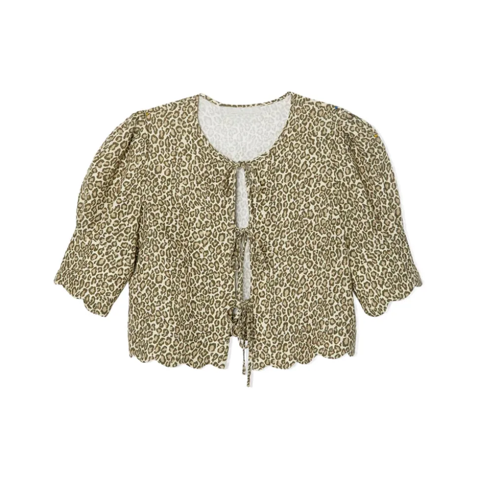 Scalloped Top in Leopard