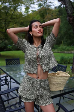 Scalloped Top in Leopard