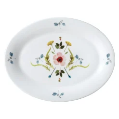 Scandinavian Floral 14" Oval Platter