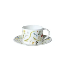 Scandinavian Floral Cup and Saucer