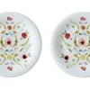 Scandinavian Floral Set of Two, 8" Accent Plates